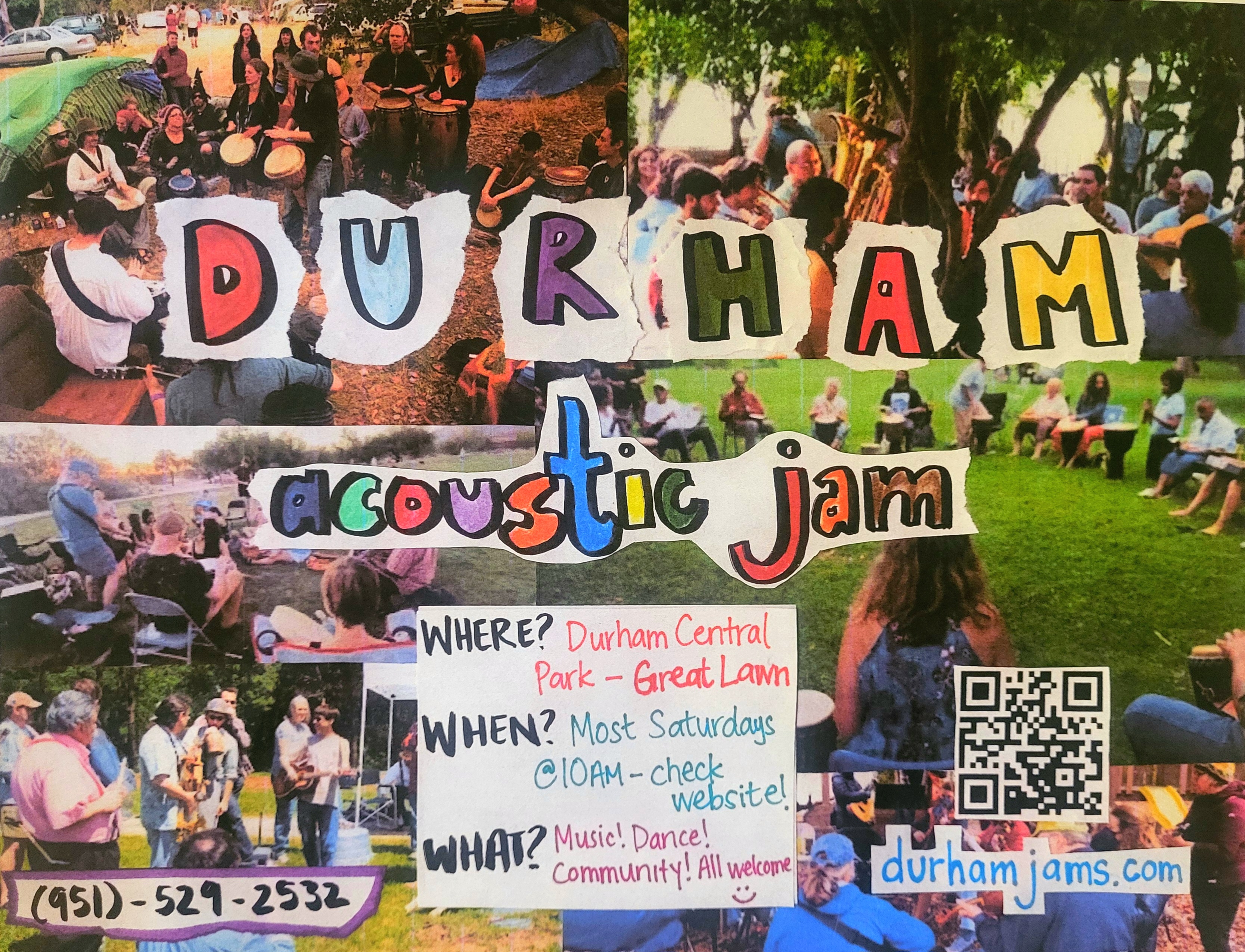 Durham Acoustic Community Jam poster